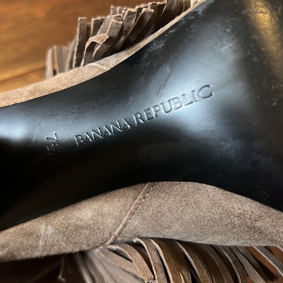 Taupe grey fashion boots - Picture 5 of 5